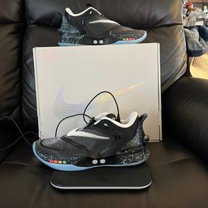 New self tying shoes wear once new with box.